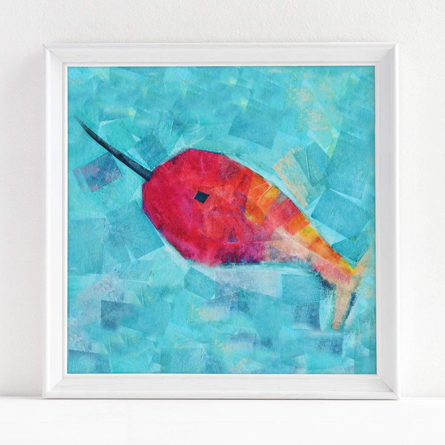 Pink Narwhal Picture for Babies and Kids