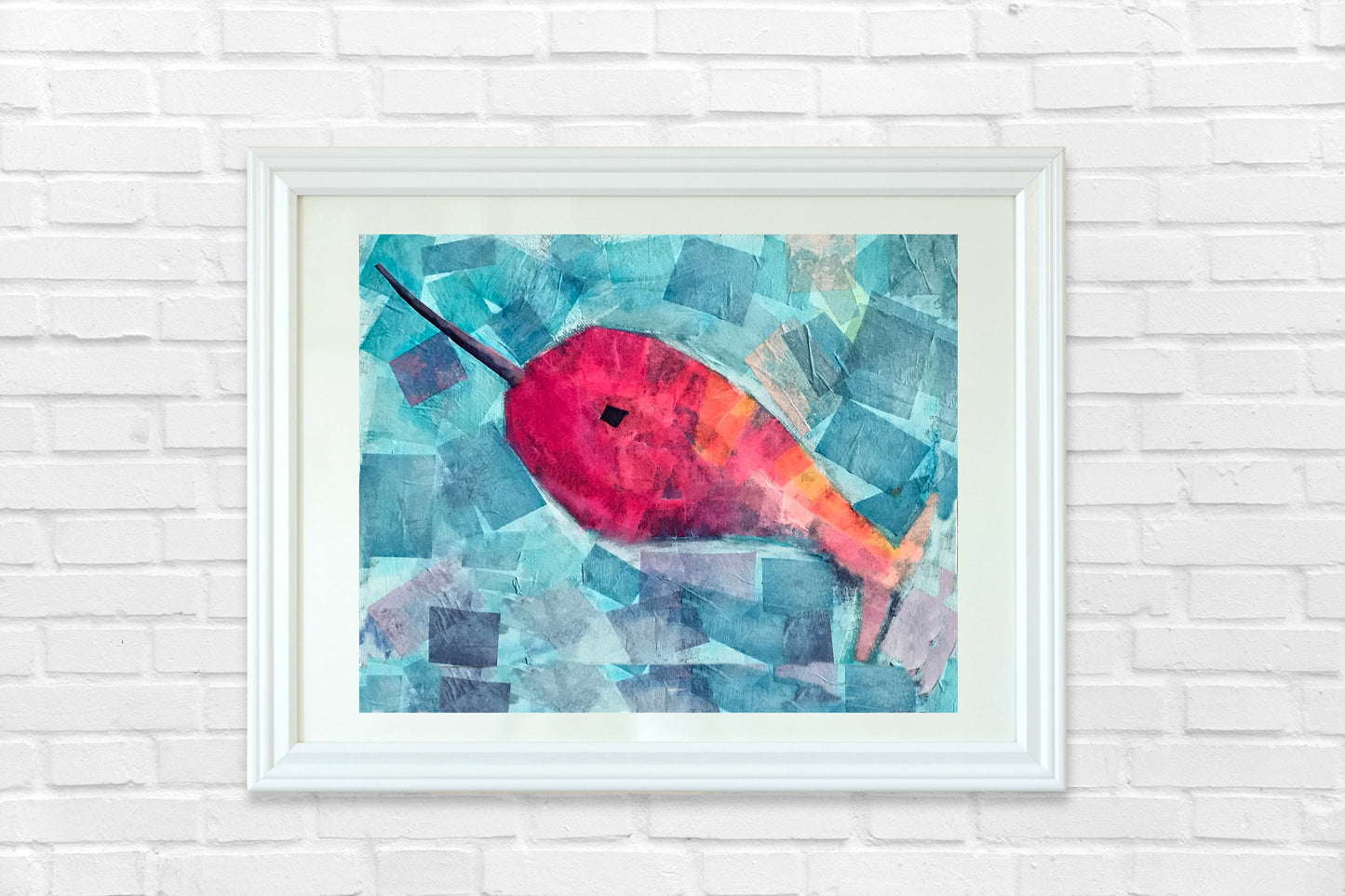 Pink Narwhal Picture for Babies and Kids