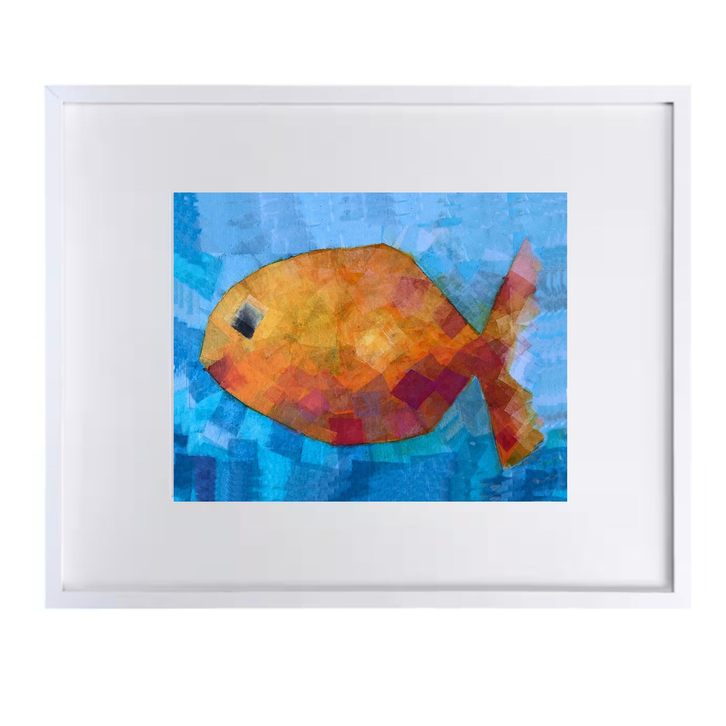 Goldfish nursery print for babies and kids