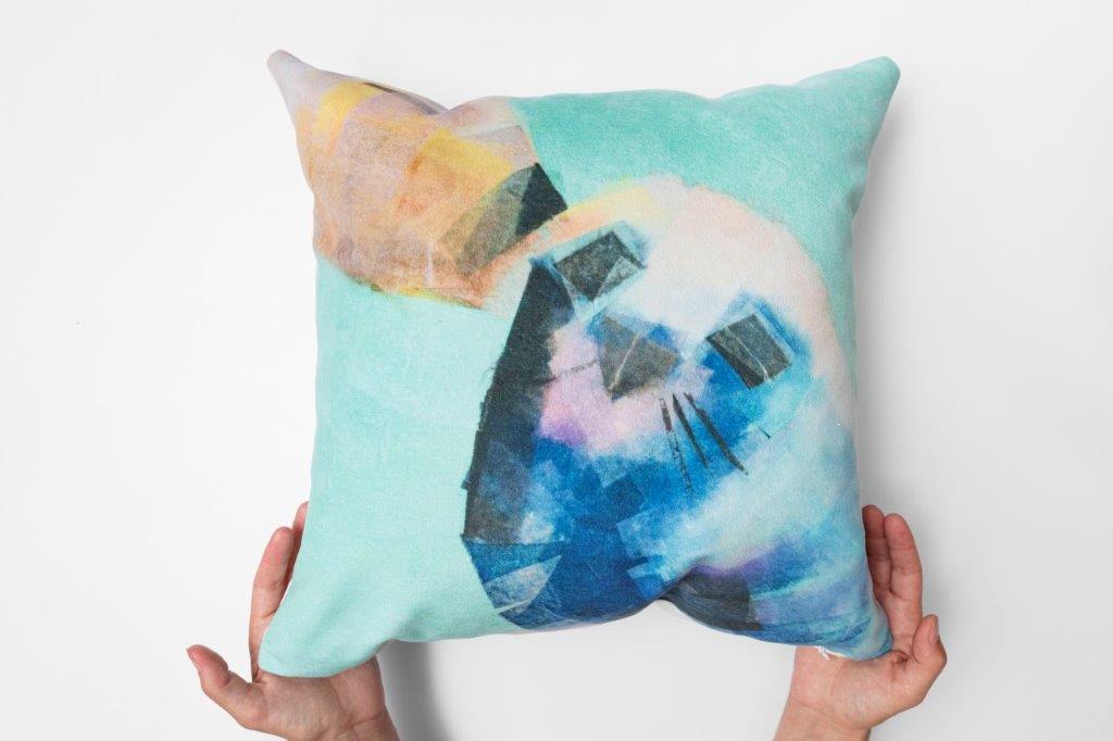 Baby Seal and Mommy Seal Throw Pillow
