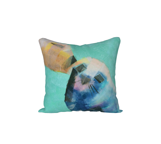 Baby Seal and Mommy Seal Throw Pillow