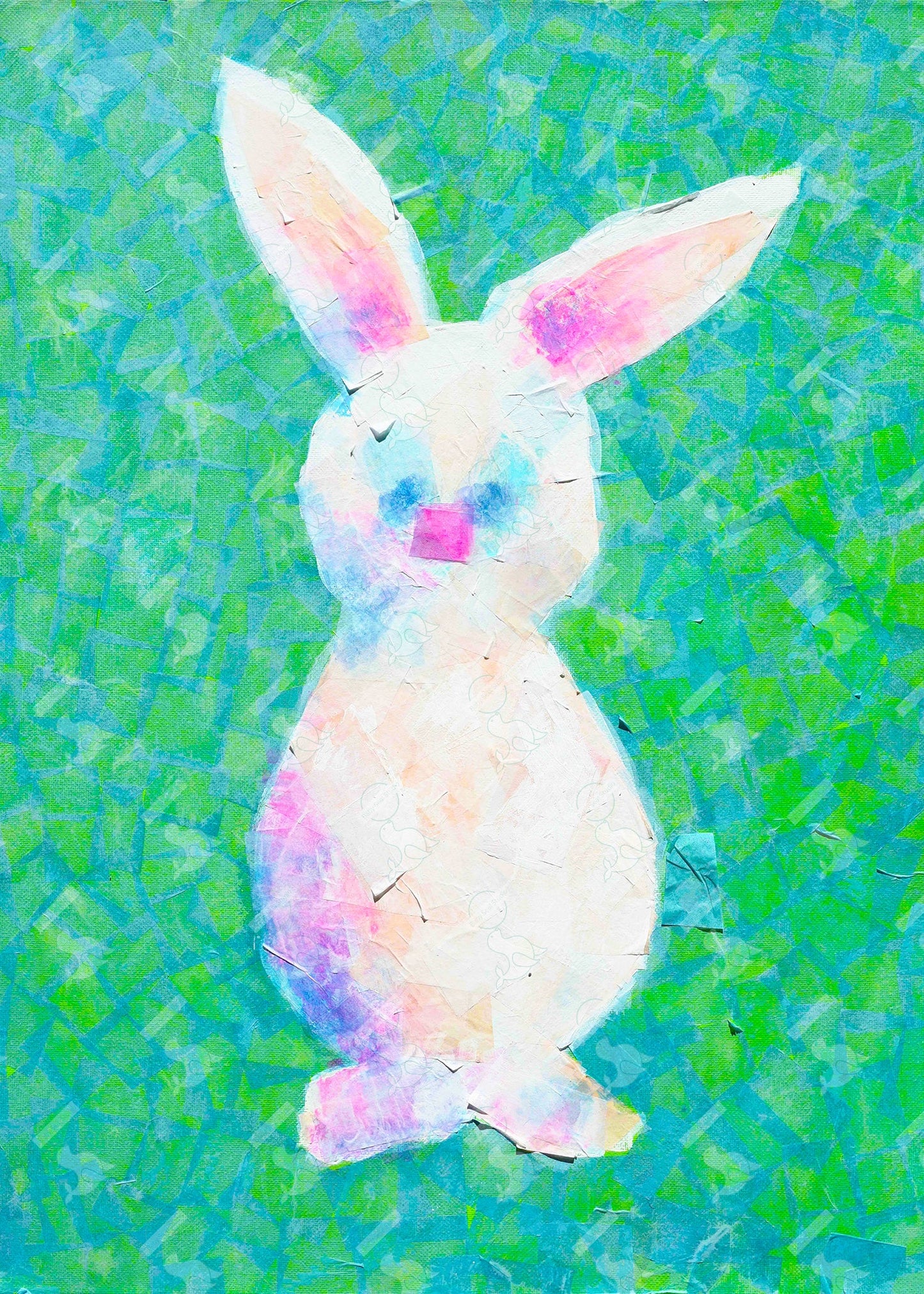 Printable Cute Bunny Print for Nursery or Kids Room