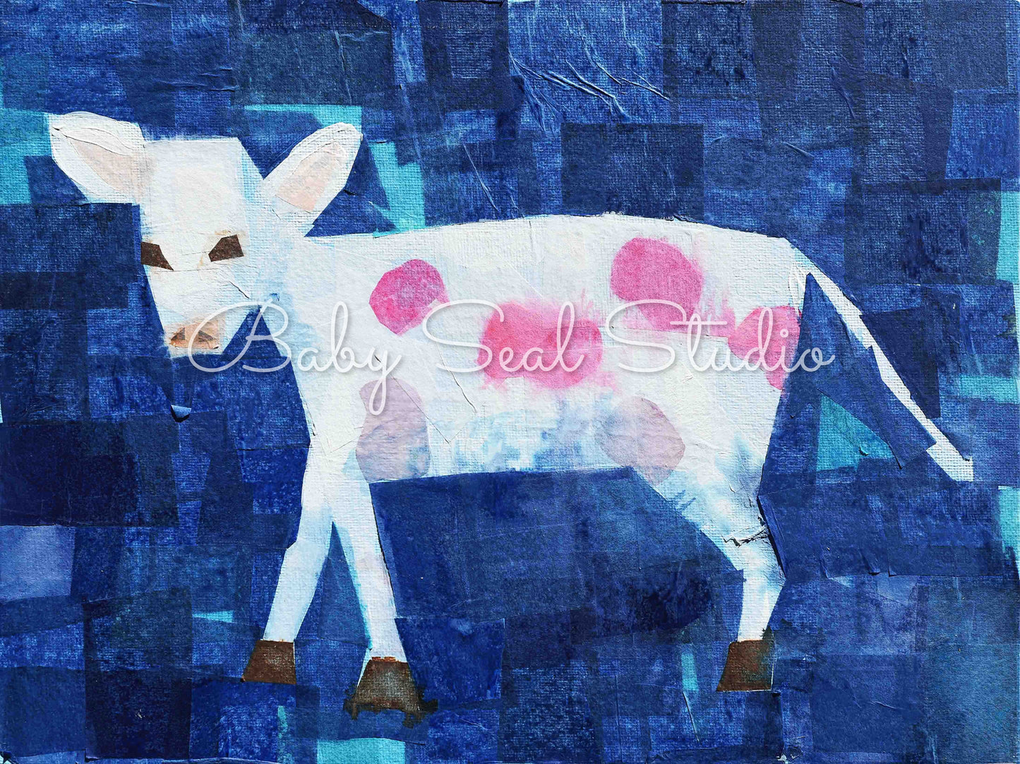 Set of 4 Baby Farm Animal Prints for Nursery