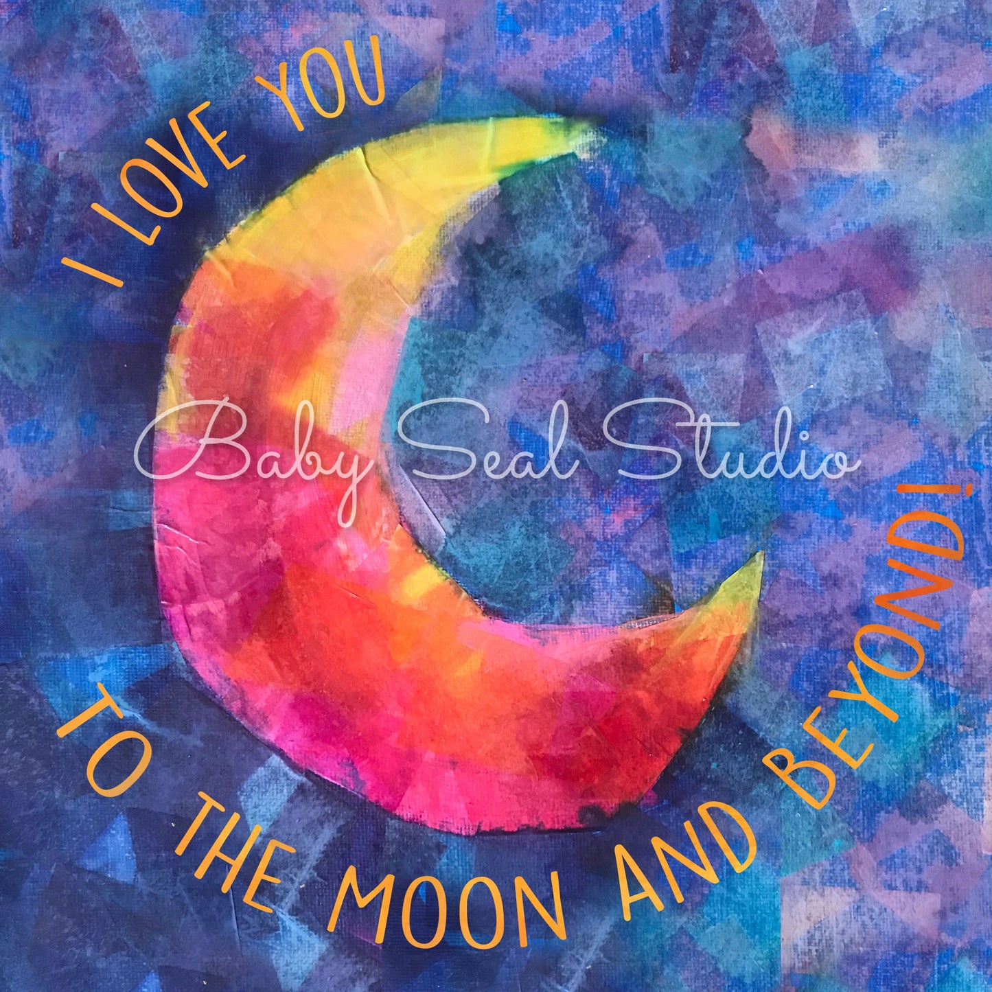 I Love You to the Moon Print