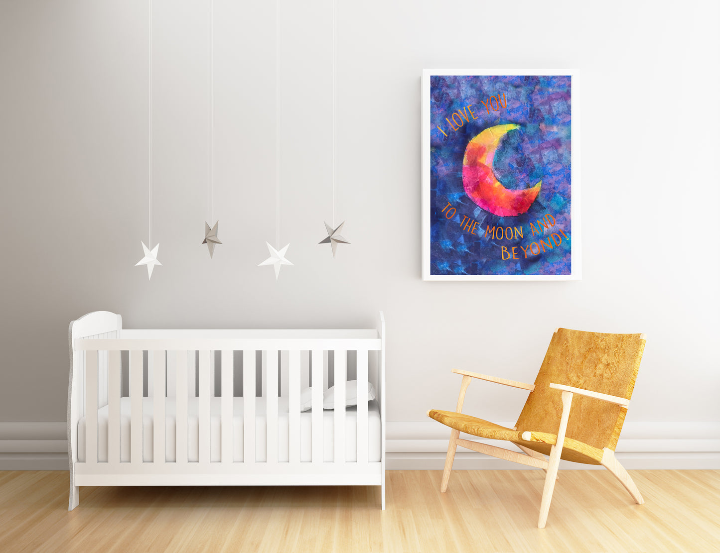 I Love You to the Moon Print