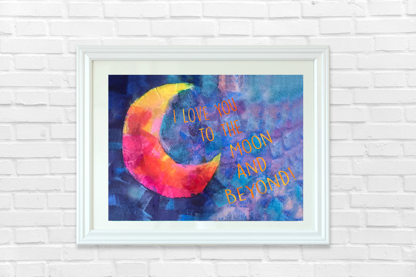 I Love You to the Moon Print