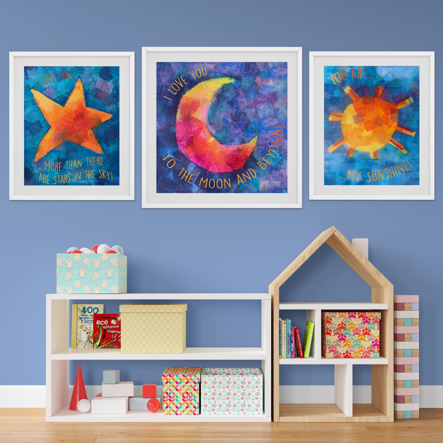 I Love You to the Moon Print