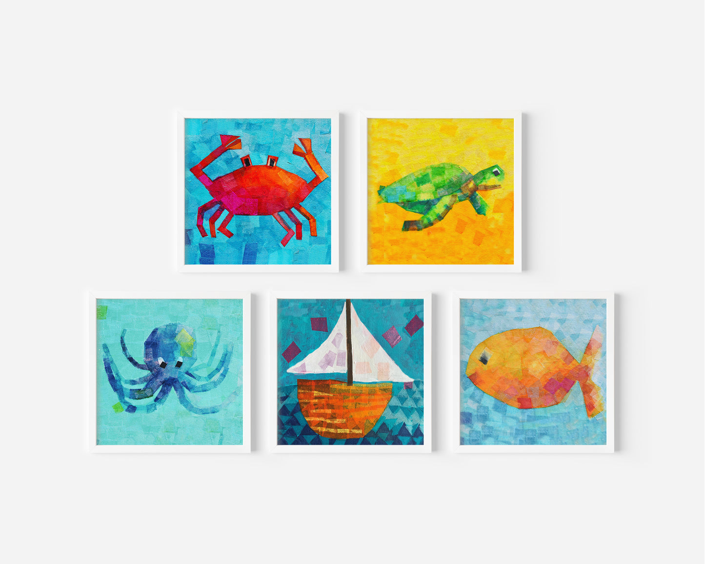 Cute Red Crab Print for Babies and Kids