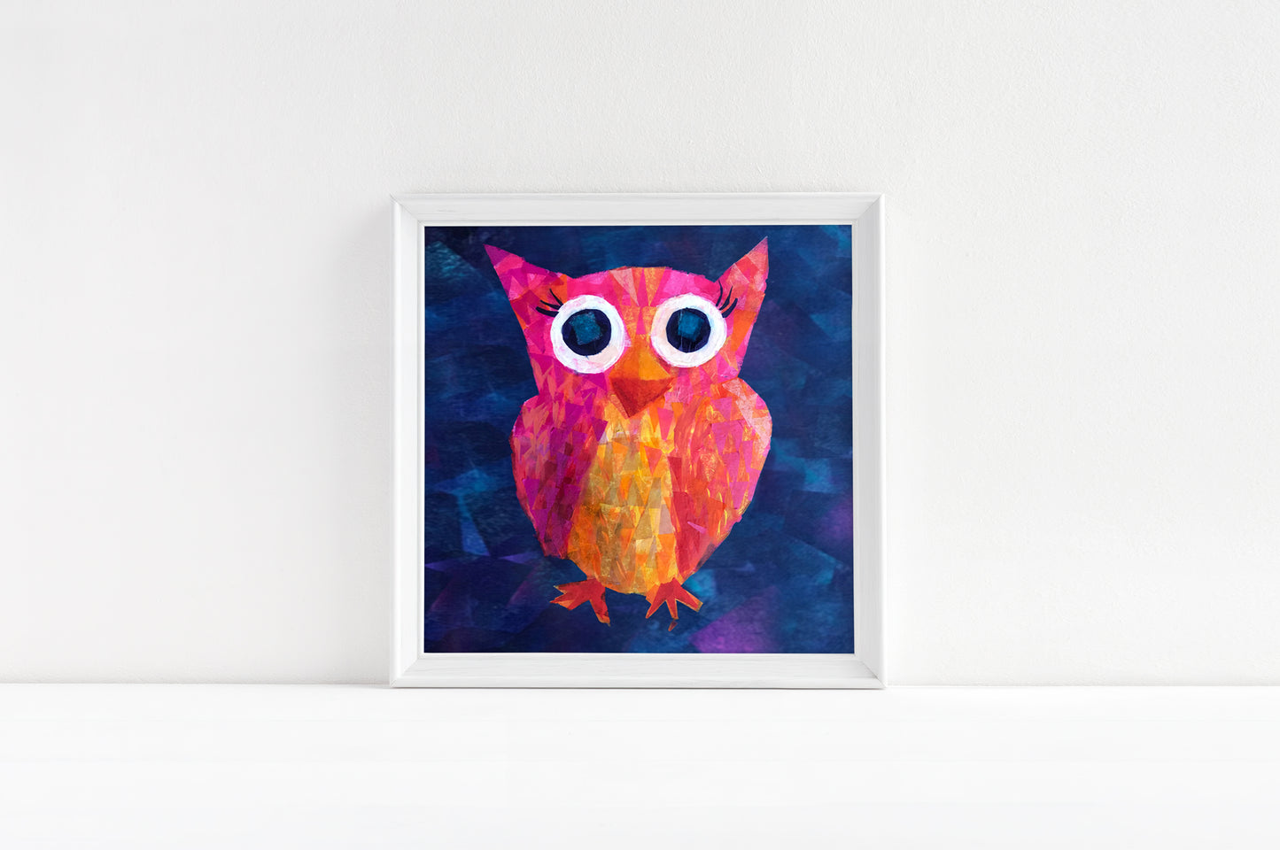 Pink Owl Picture for Kids