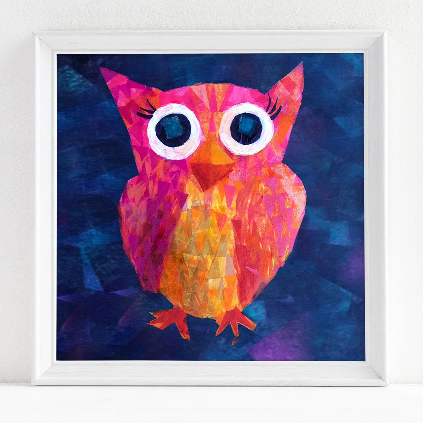 Pink Owl Picture for Kids
