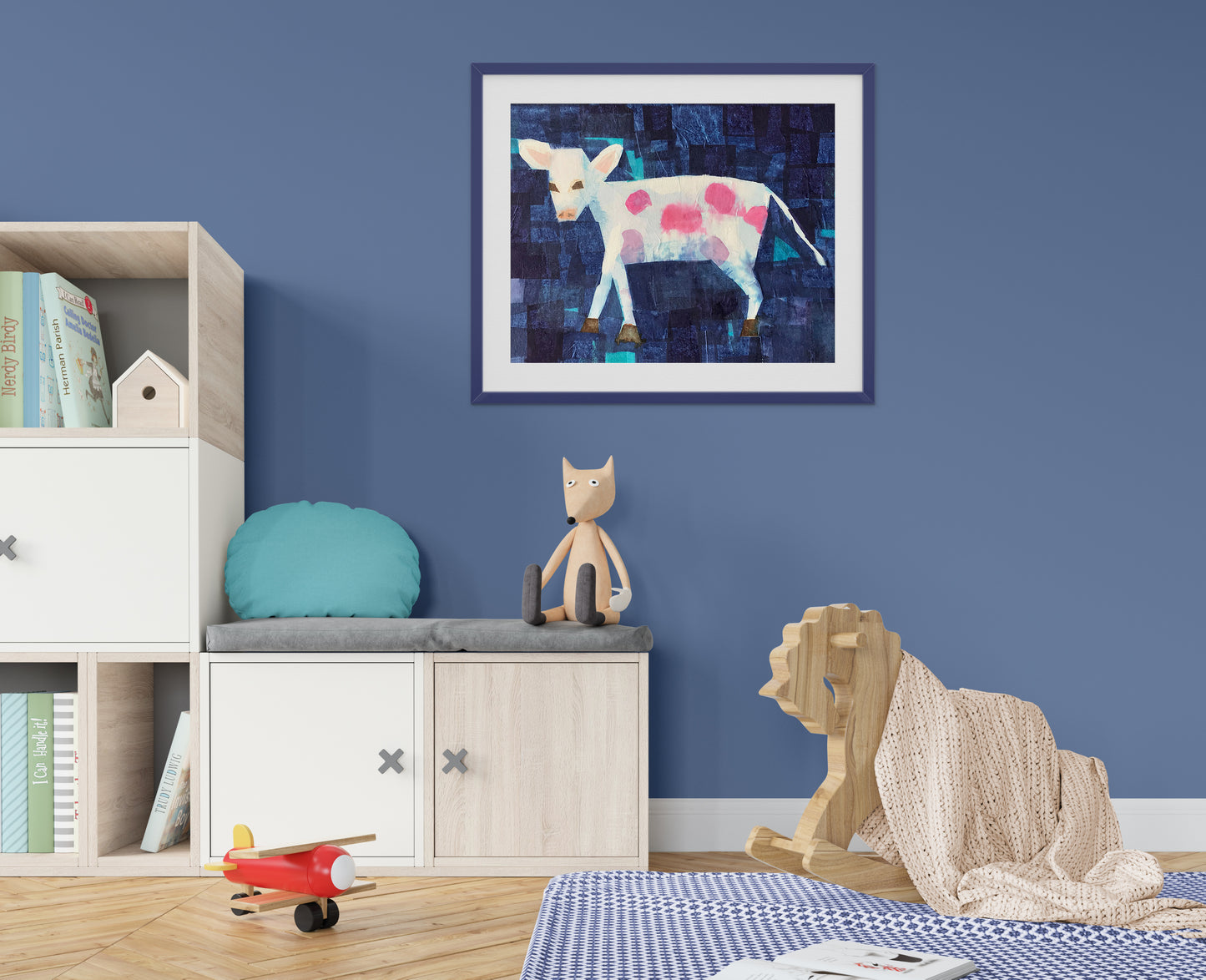 Set of 4 Baby Farm Animal Prints for Nursery