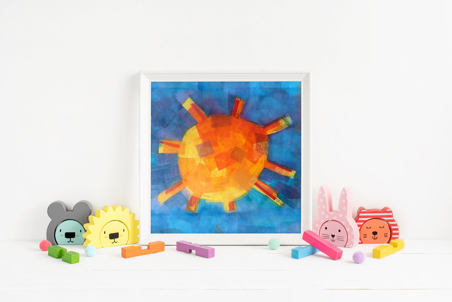 Colorful Sunshine Print for Baby or Kids Room