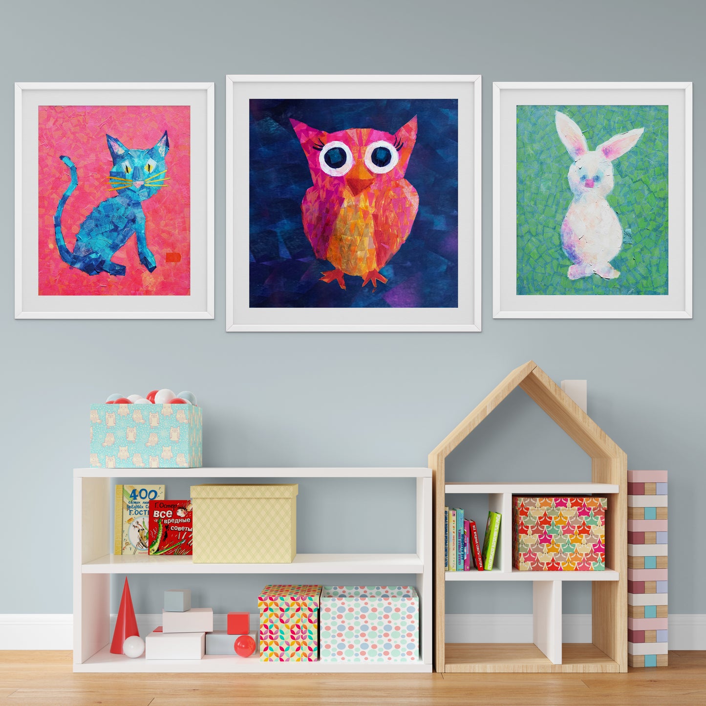 Pink Owl Picture for Kids