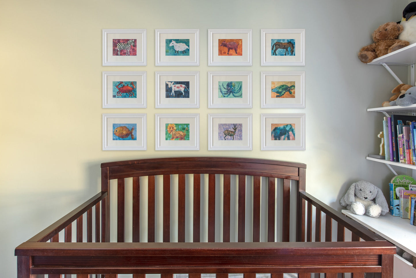 Set of 4 Ocean Critter Nursery Prints
