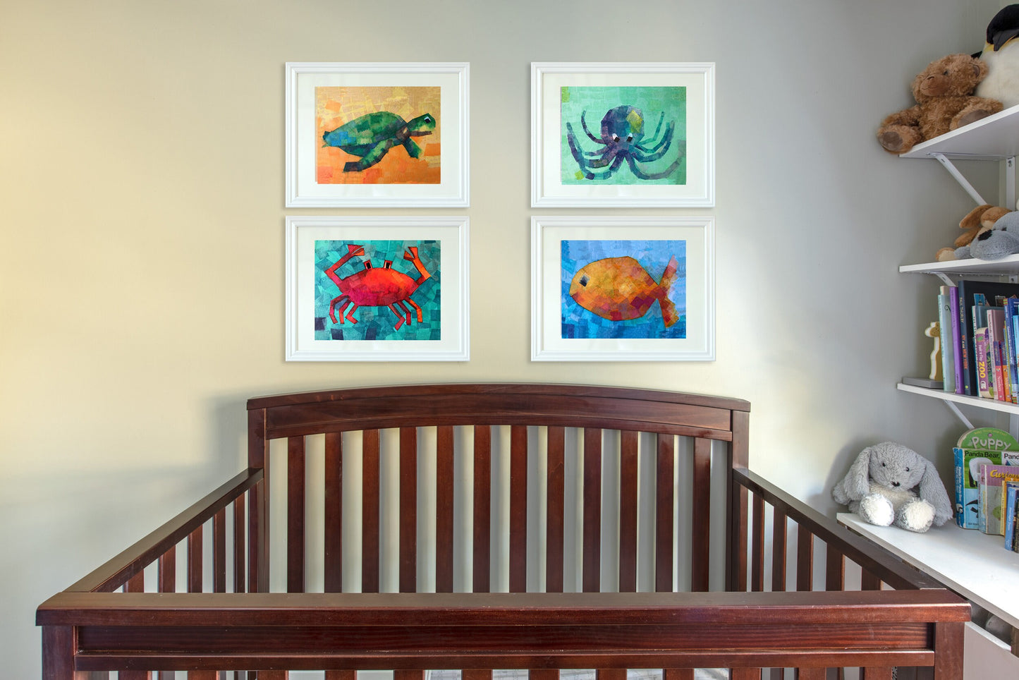 Sea Turtle Nursery Painting for Babies and Kids