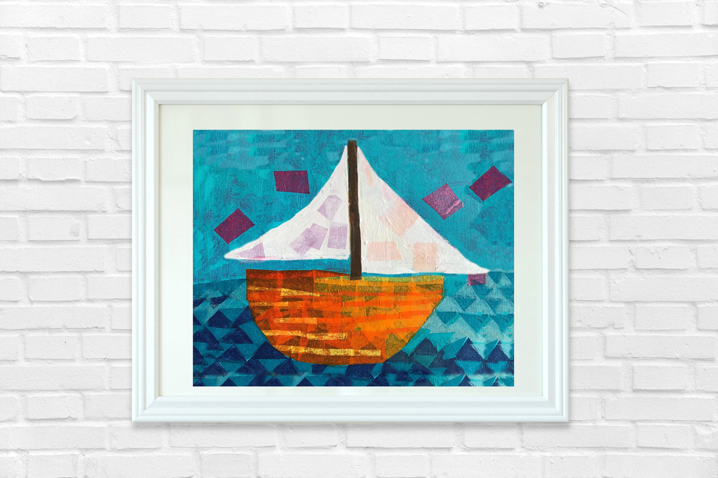 Sailboat Picture for Kids and Nursery