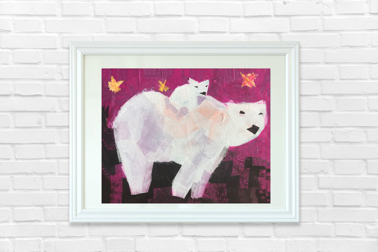 Set of 4 Arctic Animals Prints for Babies and Kids, Colorful Nursery Art