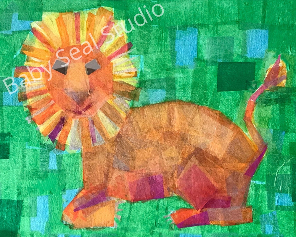 Set of 4 Safari Nursery Prints